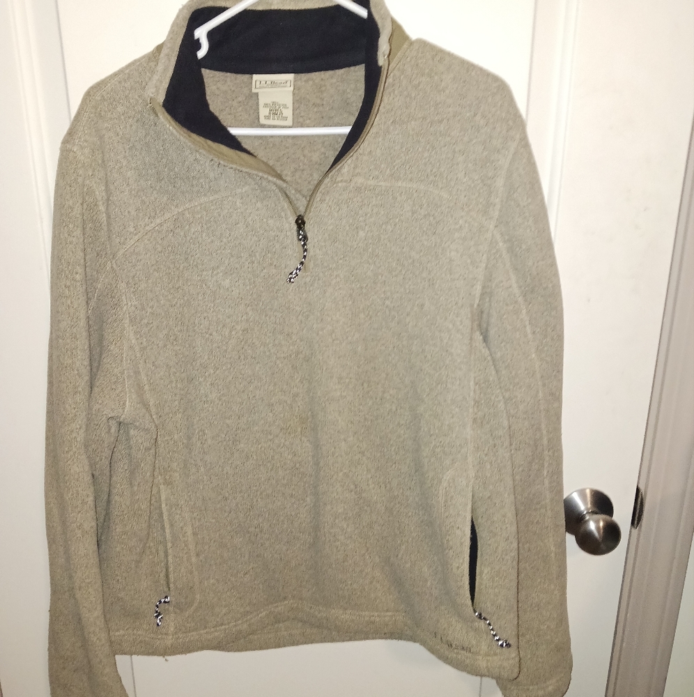 LL Bean 1/4 Xip Polartec Fleece Sweater